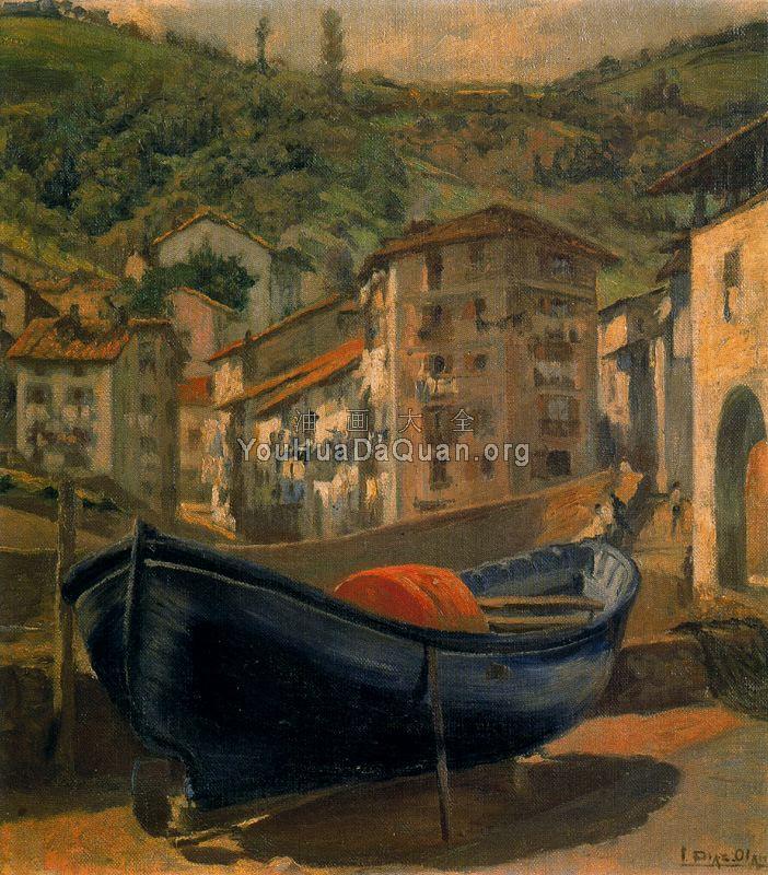 Lancha azul (Motrico) - 伊格纳西奥·狄亚兹·奥拉诺